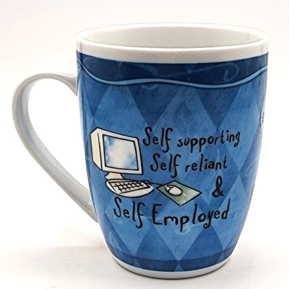 History And Heraldry Self Employed Person 12 oz Coffee Tea Cup Mug Porcelain